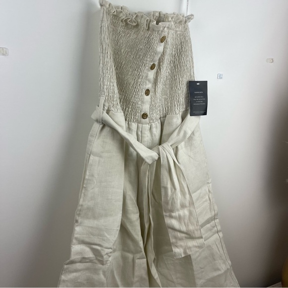 Faithful the Brand Lais Jumpsuit US4/AU8/S in Plain Ecru, NWT, Orig $209 - Picture 8 of 11